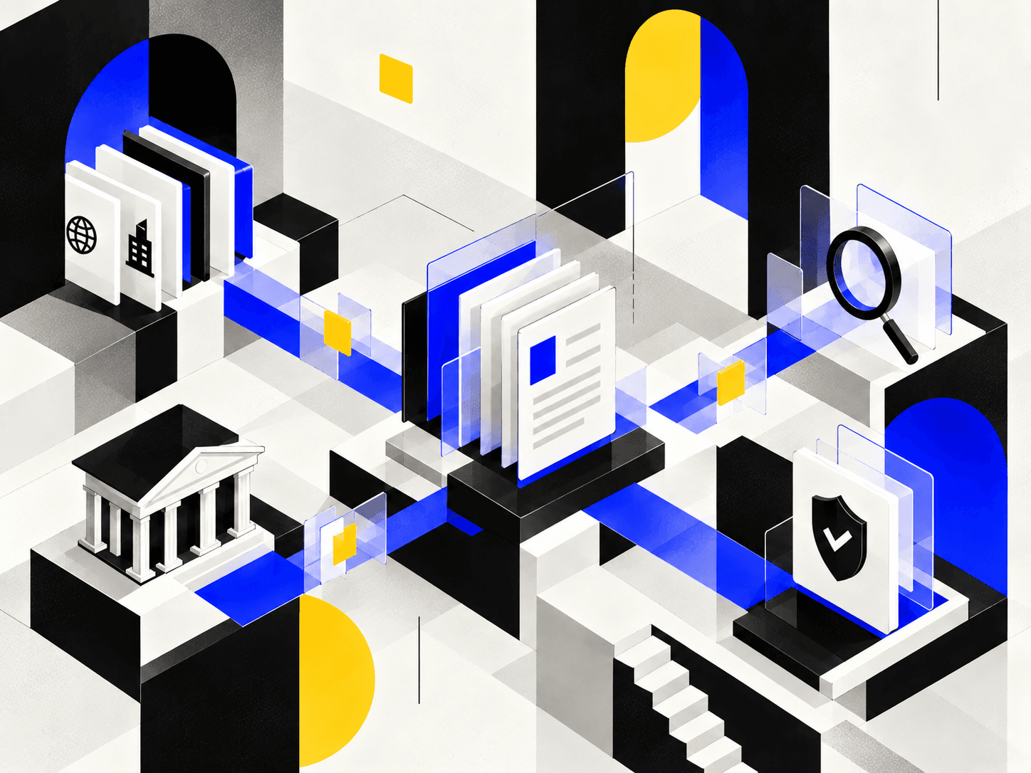 Isometric Document Compliance Hub
