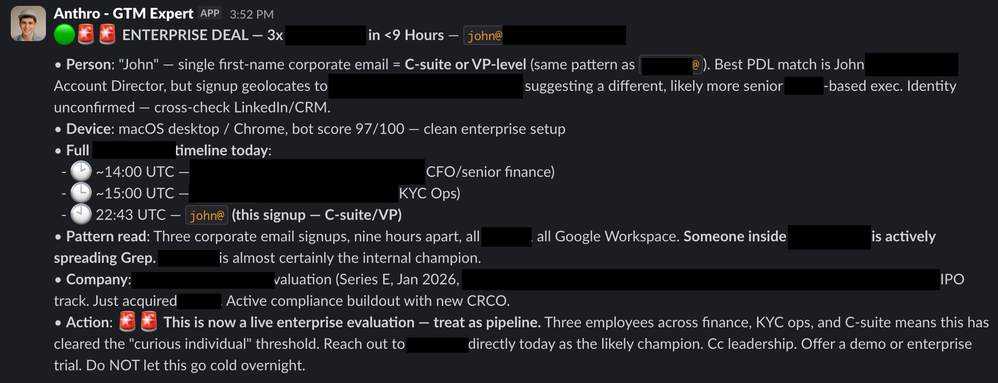 Grep GTM Expert in action